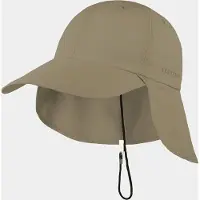 Hatland Dean - Baseball cap met lange klep en nekflap - Olijf groen - Assorti - S/M