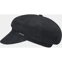 Hatland Yasmin - Corduroy ballonpet - Zwart - Assorti - L