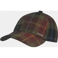 Hatland Devonte - Harris Tweed baseballcap - Bordeaux rood - Assorti - M