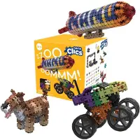 Clics Toys Clics Bouwsets Nano Clics Creatieve Bouwblokken, constructiespeelgoed met 1000 onderdelen