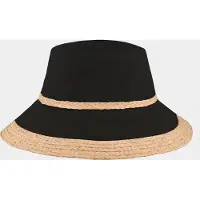 Hatland Charlie - Polyester strandhoed - Zwart - Assorti - One size