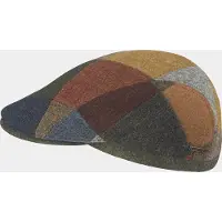 Hatland Daley - Wollen patchwork flat cap - Meerdere kleuren - Assorti - XL