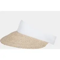 Hatland Olinka - Raffia zonneklep - Wit - Assorti - One size