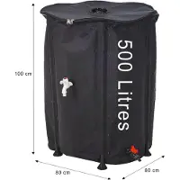 Gardalux Regenton | Pro Garden | 100 x Ø 80 cm | 500 liter (Met kraan)