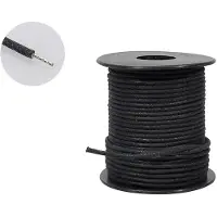Boston PBW50/BK Push Back Wire – Zwart, 15,2 m, USA Made (Gavitt)