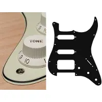 Boston ST-323-M pickguard, Stallion, SSH, 3 pot holes, 3-5 switch, 3 ply, mint green