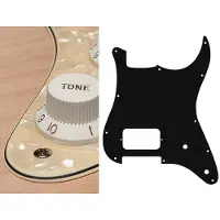 Boston ST-344-PC pickguard, Stallion, H, 2 pot holes, 3 ply, pearl cream