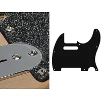 Boston TE-210-SBK pickguard, Teaser, standard, 2 ply, sparkling black