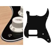 Boston ST-444-B pickguard, Stallion, H, 2 pot holes, 4 ply, black