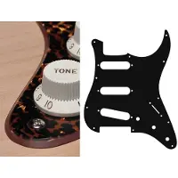 Boston ST-213-RBP pickguard, Stallion, standard, SSS, 3 pot holes, 3-5 switch, 2 ply, tiger brown pearl