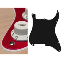 Boston ST-200-SRD pickguard, Stallion, no holes (only screw holes), 2 ply, sparkling red