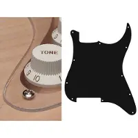 Boston ST-100-TR pickguard, Stallion, no holes (only screw holes), 1 ply, p.c.transparent