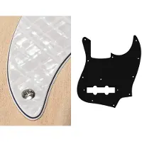 Boston JB-410-PWW pickguard, Jocker bass, standard, 4 ply, pearl white webbing