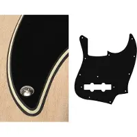 Boston JB-310-BC pickguard, Jocker bass, standard, 3 ply, black and cream