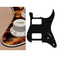 Boston ST-332-MY pickguard, Stallion, HH, 2 pot holes, 3-5 switch, 3 ply, marble yellow
