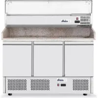 Hendi Pizzawerkbank Bartscher, RVS, 6x1/4GN, 140(b)x145(h)x70(d), 230V/270W