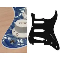 Boston ST-313-PV pickguard, Stallion, standard, SSS, 3 pot holes, 3-5 switch, 3 ply, pearl violet