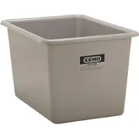 Cemo Rechthoekige container Standaard, GFK, 700 l, grijs