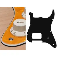 Boston ST-344-PY pickguard, Stallion, H, 2 pot holes, 3 ply, pearl yellow