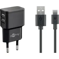 Pro USB A oplader + USB A naar C kabel -