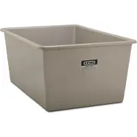 Cemo Rechthoekige container Standaard, GFK, 2200 l, grijs