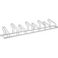 WSM Fietsenrek , 1-zijdig, voor banden tot B 55 mm, B 2800 x D 1850 x H 415 mm, staal thermisch verzinkt, 8 parkeerplekken, gemonteerd