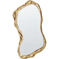 Beliani SERY - Wandspiegel - Goud - 75 x37 cm - Glas