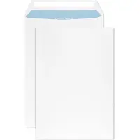 Netuno Akte enveloppen A4 - zonder venster - C4 - 229 x 324 mm - 50 stuks - zelfklevend met plakstrip - 90 gram - Wit -