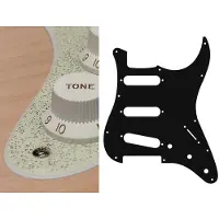 Boston ST-213-SCH pickguard, Stallion, standard, SSS, 3 pot holes, 3-5 switch, 2 ply, sparkling champagne