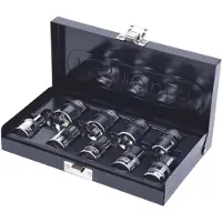 Ks Tools 918.4410, set doppen, 1/2", 9 stuks, chroom-vanadiumstaal, conform DIN 3120, ISO 1174, 1 kg