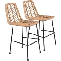Happy Garden Set van 2 OKA kunststof rotan barkrukken