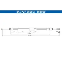 Ate 24.3727-3800.2 Handremkabel