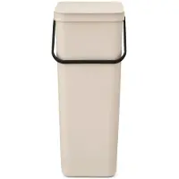 Brabantia Sort & Go Prullenbak - 40 l - Soft Beige