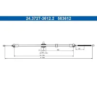 Ate 24.3727-3612.2 Handremkabel