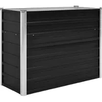 vidaXL Tuinverhoger, antraciet, 100 x 40 x 77 cm, verzinkt staal
