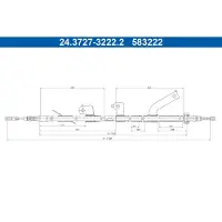 Ate 24.3727-3222.2 Handremkabel