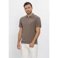 Dstrezzed Heren Polo's & T-shirts Pettar Polo - Taupe - Maat XL