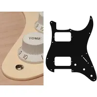 Boston ST-133-C pickguard, Stallion, HH, 3 pot holes, 3-5 switch, 1 ply, cream