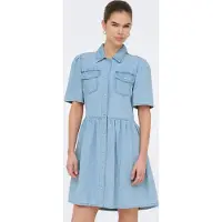 ONLY Blousejurk 'EVELINE' lichtblauw
