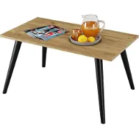 BOGATECO Scandinavische Salontafel 90 x 50 x 47 cm - Banktafel met Beukenhouten Poten - Moderne Woonkamertafel - Keuze uit 7 Kleuren
