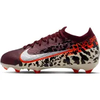 Nike Zoom Mercurial Vapor 16 Pro Gras / Kunstgras Voetbalschoenen (MG) Kids Bordeauxrood Zilver Oranje
