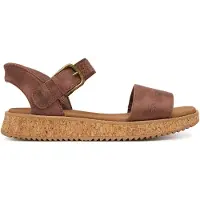 SKECHERS Bobs Sun Vibe Be Corky Polyester Dames Chocolade Sandalen