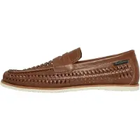 Ben Sherman Heren Miami Geweven Instappers Bruin