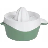kela - Citruspers met een container met tuit, 17 x 12,5 x 10,5 cm - donkergroen