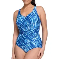 Ten Cate Soft Cup V-Neck Badpak dames Donkerblauw XL/42
