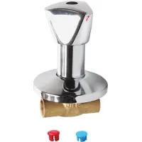 Kirchhoff Inbouw Stopkraan - Chroom - 18 mm - Met Rozet