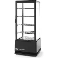 Hendi Koeldisplay Zwart, 98 Liter, 452x406x1116(h)mm Hendi