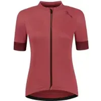 Rogelli Modesta Dames Fietsshirt - Korte mouw - Lange rits - Rood
