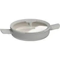 Berghoff Sauteerpan Leo Recycled Balance met Deksel en 2 korte Grepen Antikleef 26 cm Moonmist Gray