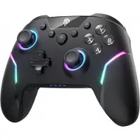 EasySMX X20 Draadloze Controller voor Nintendo Switch, & PC - Hall Effect Joysticks - Programmeerbare Rugknoppen - Zwart